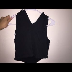 Croptop vest hoodie